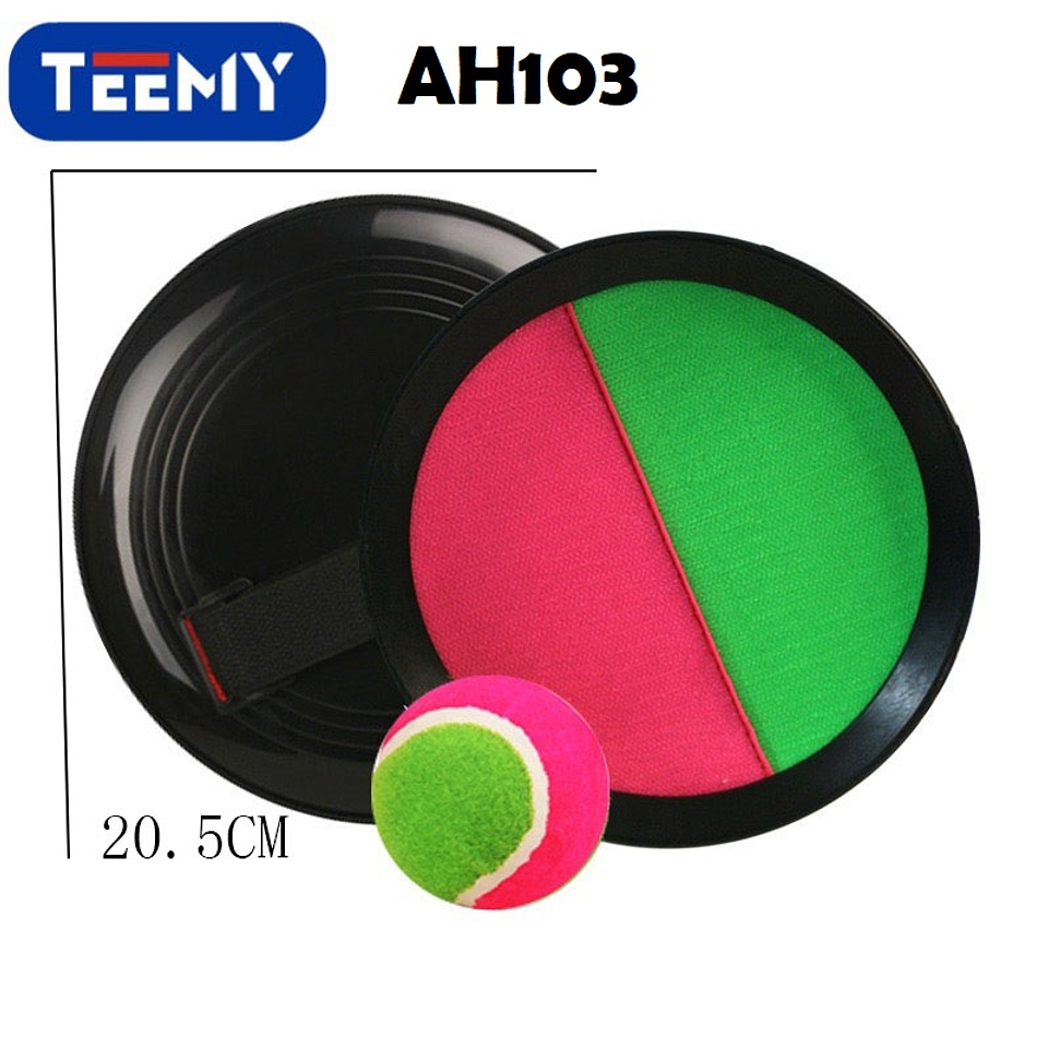 RAQUETA CON PELOTA 20.5 CM PAQUETE 6 PIEZAS (AH103) 1