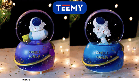 BOLA DE NIEVE ASTRONAUTA , 3 DEL MISMO POR MAYOR  (WH179)