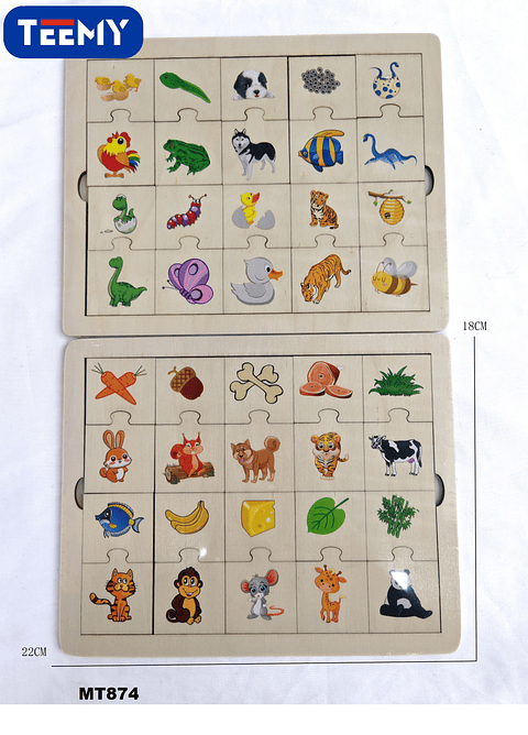 PUZZLE  PAQUETE 12 PCS (MT874)