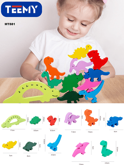 JUEGO DIDACTICO FIGURAS DINOSAURIOS, PRECIO PUBLICADO ES AL POR MAYOR Y DEBEN SER 3 UNIDADES DEL MISMO  (MT881)