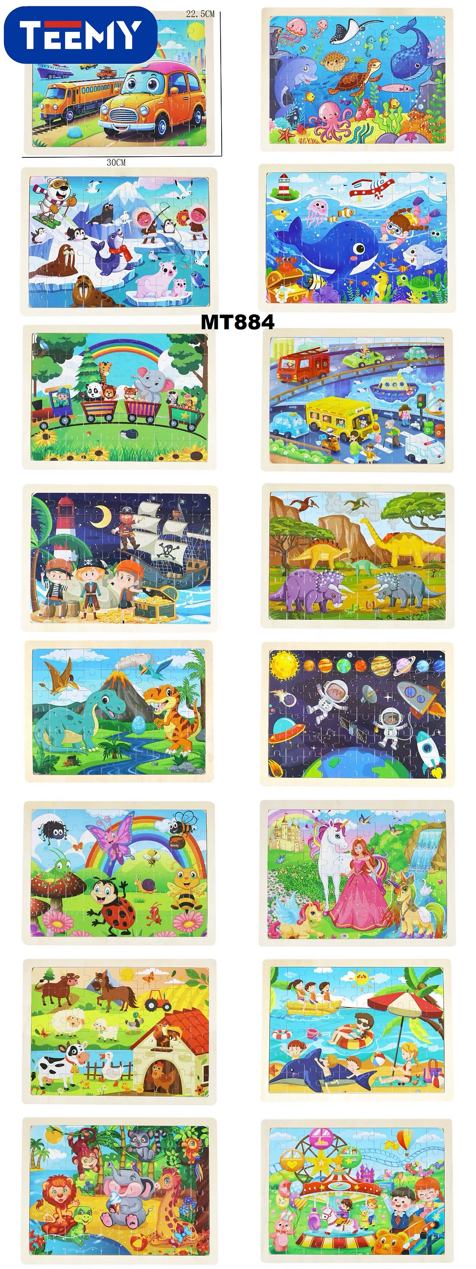 PUZZLE  PAQUETE 12 PCS (MT884) 1
