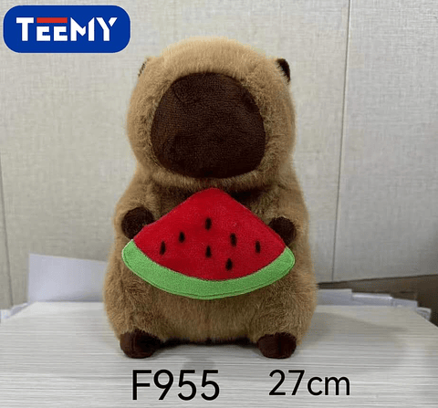 PELUCHE CAPYBARA 27 CM  , PRECIO PUBLICADO ES AL POR MAYOR Y DEBEN SER 3 UNIDADES DEL MISMO  (F955)