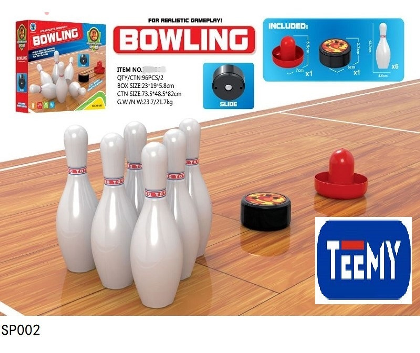 JUEGO BOWLING, PRECIO PUBLICADO ES AL POR MAYOR Y DEBEN SER 3 UNIDADES DEL MISMO  (SP002) 1
