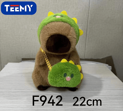 PELUCHE CAPYBARA 22 CM  , PRECIO PUBLICADO ES AL POR MAYOR Y DEBEN SER 3 UNIDADES DEL MISMO  (F942)