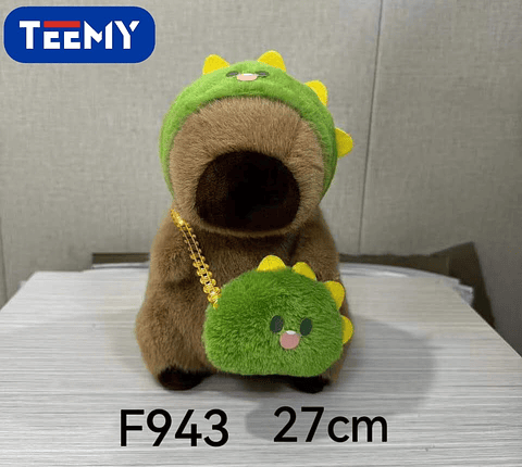 PELUCHE CAPYBARA 27 CM  , PRECIO PUBLICADO ES AL POR MAYOR Y DEBEN SER 3 UNIDADES DEL MISMO  (F943)