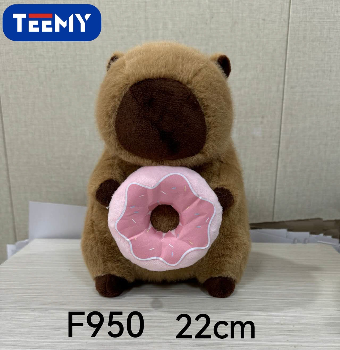 PELUCHE CAPYBARA 22 CM  , PRECIO PUBLICADO ES AL POR MAYOR Y DEBEN SER 3 UNIDADES DEL MISMO  (F950) 1