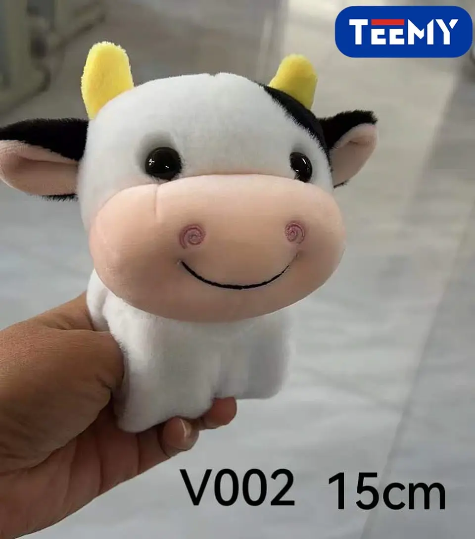 PULSERA PELUCHE  VACA 15 CM PAQUETE 20 PIEZAS (V002) 1