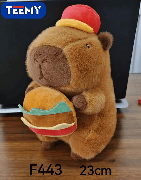 PELUCHE CAPYBARA 23 CM  , PRECIO PUBLICADO ES AL POR MAYOR Y DEBEN SER 3 UNIDADES DEL MISMO  (F443)