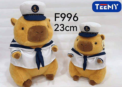 PELUCHE CAPYBARA 23 CM  , PRECIO PUBLICADO ES AL POR MAYOR Y DEBEN SER 3 UNIDADES DEL MISMO  (F996)