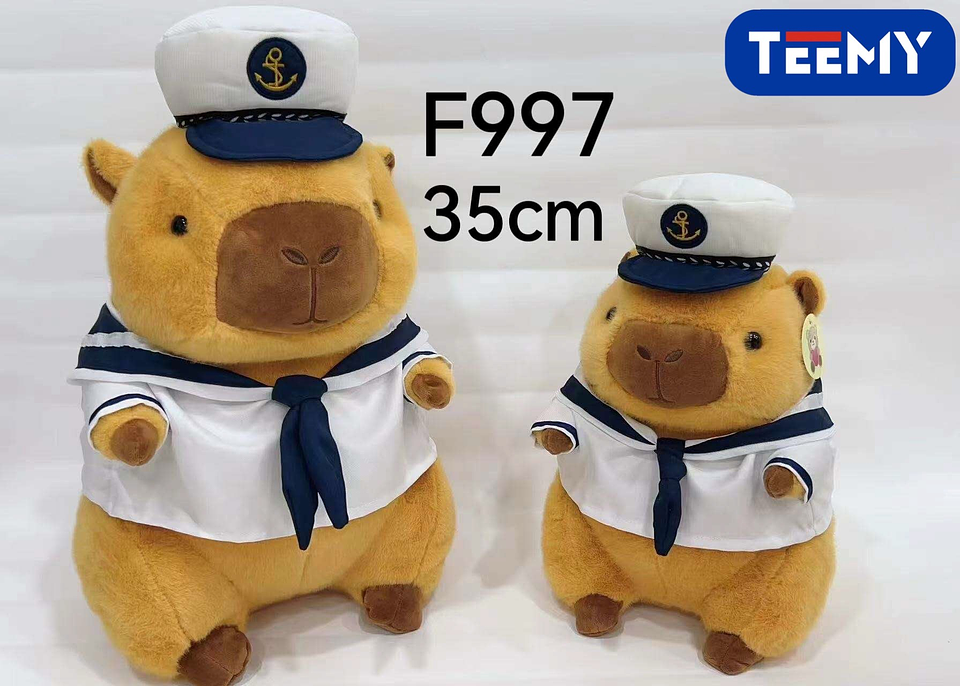 PELUCHE CAPYBARA 35 CM  , PRECIO PUBLICADO ES AL POR MAYOR Y DEBEN SER 3 UNIDADES DEL MISMO  (F997) 1