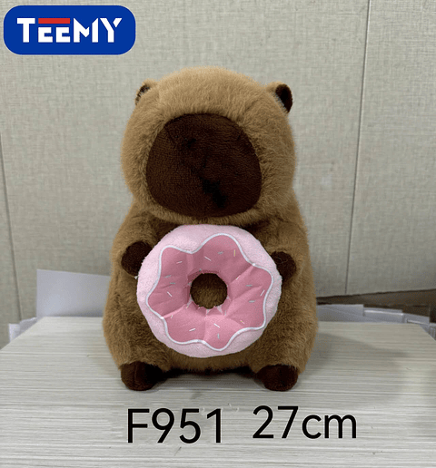 PELUCHE CAPYBARA 27 CM  , PRECIO PUBLICADO ES AL POR MAYOR Y DEBEN SER 3 UNIDADES DEL MISMO  (F951)