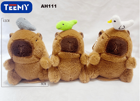LLAVERO CAPYBARA PAQUETE 12 PIEZAS (AH111)