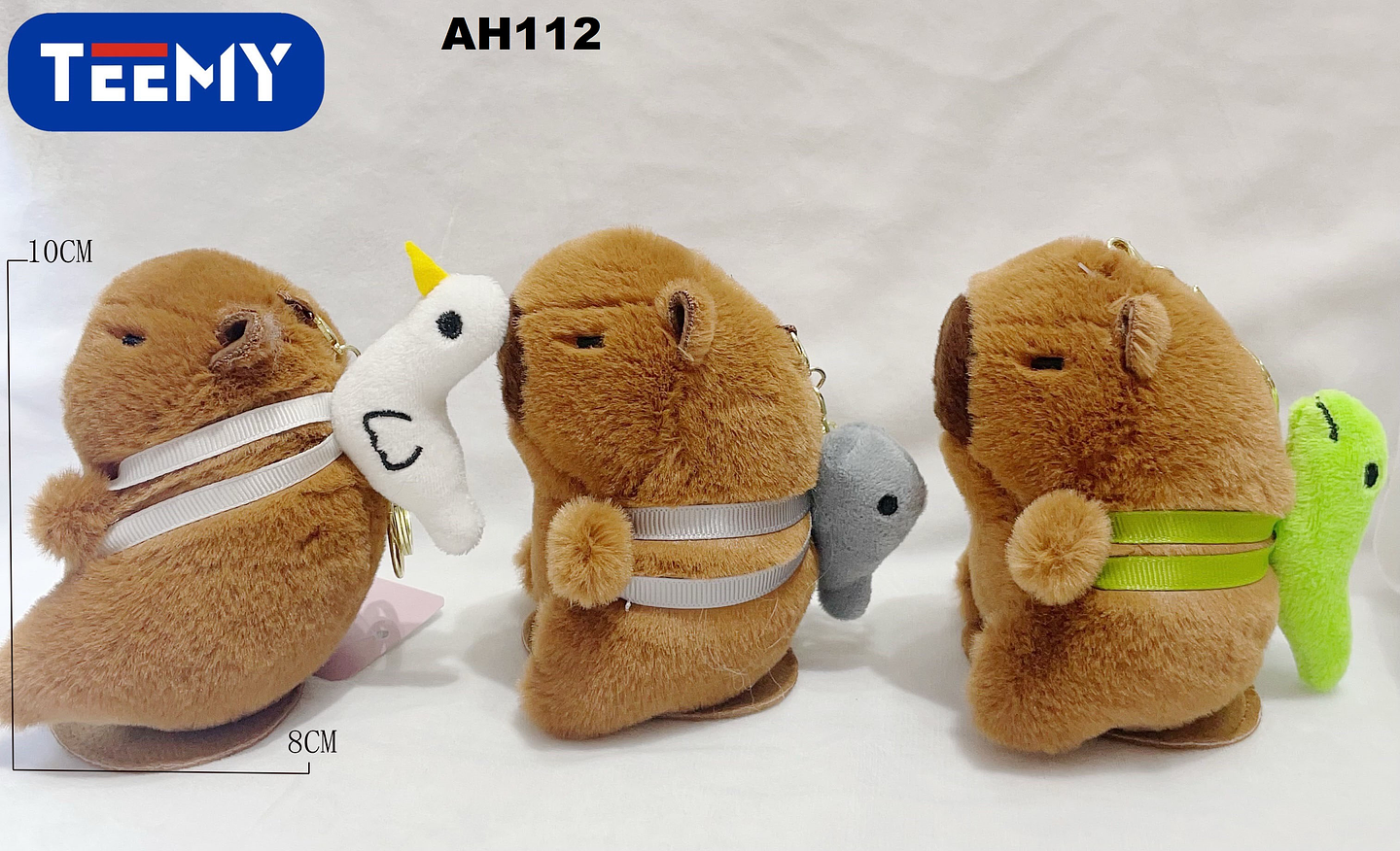 LLAVERO CAPYBARA PAQUETE 12 PIEZAS (AH112) 1