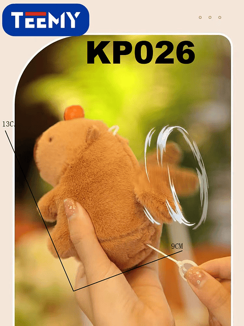 LLAVERO CAPYBARA PAQUETE 12 PIEZAS (KP026)