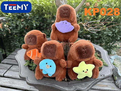 LLAVERO CAPYBARA PAQUETE 12 PIEZAS (KP028)