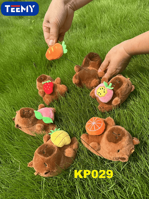 LLAVERO CAPYBARA PAQUETE 12 PIEZAS (KP029)