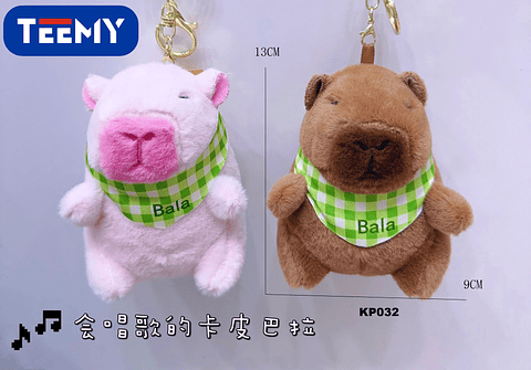 LLAVERO CAPYBARA PAQUETE 12 PIEZAS (KP032)