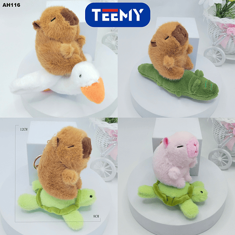LLAVERO CAPYBARA PAQUETE 12 PIEZAS (AH116)