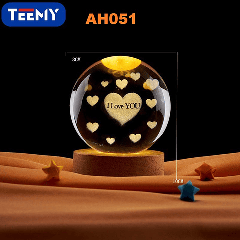 ESFERA LUMINOSA USB AMOR, PRECIO PUBLICADO ES AL POR MAYOR Y DEBEN SER 3 UNIDADES DEL MISMO  (AH051)