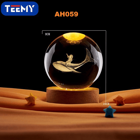 ESFERA LUMINOSA USB BALLENA, 3 DEL MISMO POR MAYOR  (AH059)