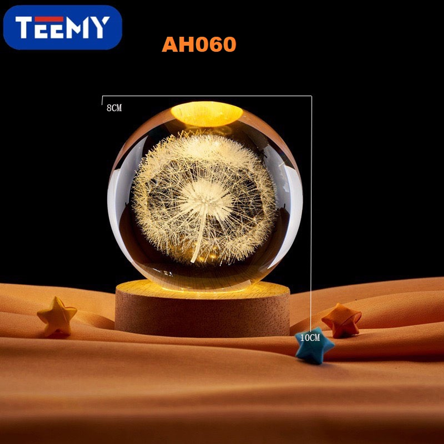 ESFERA LUMINOSA USB FLOR, PRECIO PUBLICADO ES AL POR MAYOR Y DEBEN SER 3 UNIDADES DEL MISMO  (AH060) 1