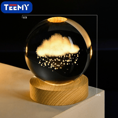 ESFERA LUMINOSA USB NUBE, 3 DEL MISMO POR MAYOR  (AH061)