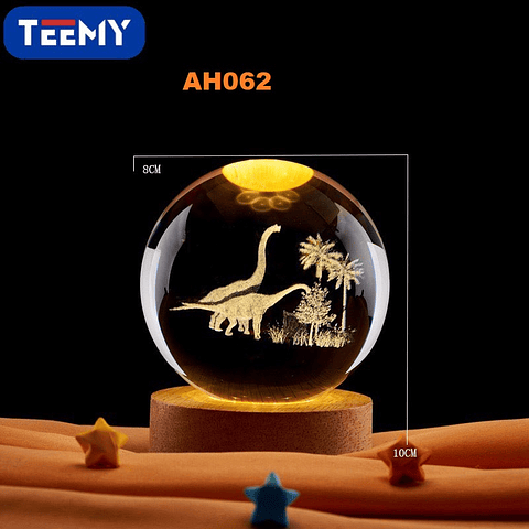 ESFERA LUMINOSA USB DINOSAURIO, 3 DEL MISMO POR MAYOR  (AH062)
