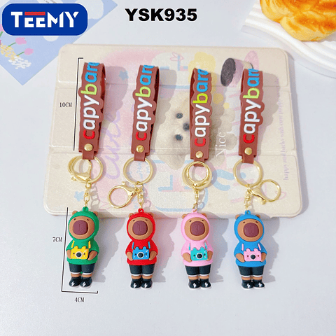 LLAVERO CAPYBARA PAQUETE 12 PIEZAS (YSK935)