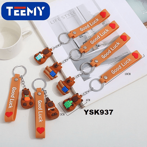 LLAVERO CAPYBARA PAQUETE 12 PIEZAS (YSK937)