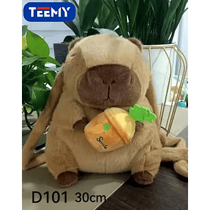 MOCHILA CAPYBARA 30 CM , PRECIO PUBLICADO ES AL POR MAYOR Y DEBEN SER 3 UNIDADES DEL MISMO 