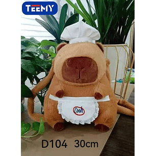 MOCHILA PELUCHE CAPYBARA 30CM , PRECIO PUBLICADO ES AL POR MAYOR Y DEBEN SER 3 UNIDADES DEL MISMO 
