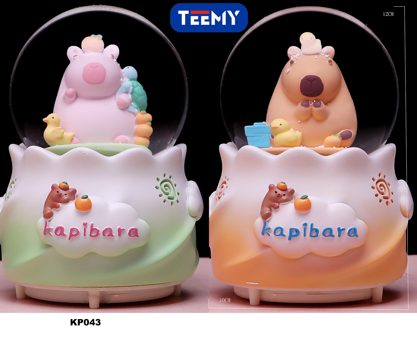 ESFERA DE NIEVE CAPYBARA,  PRECIO PUBLICADO ES AL POR MAYOR Y DEBEN SER 3 UNIDADES DEL MISMO  (KP043) 1