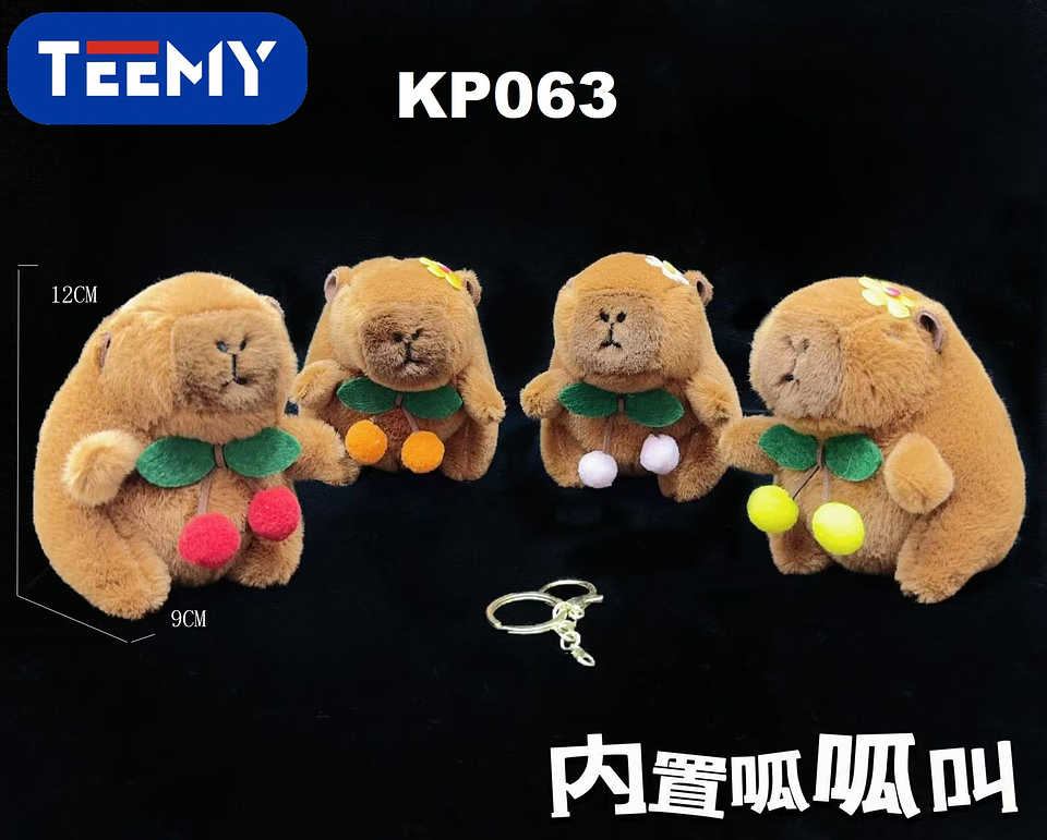 LLAVERO CAPYBARA PAQUETE 12 PIEZAS (KP063) 1