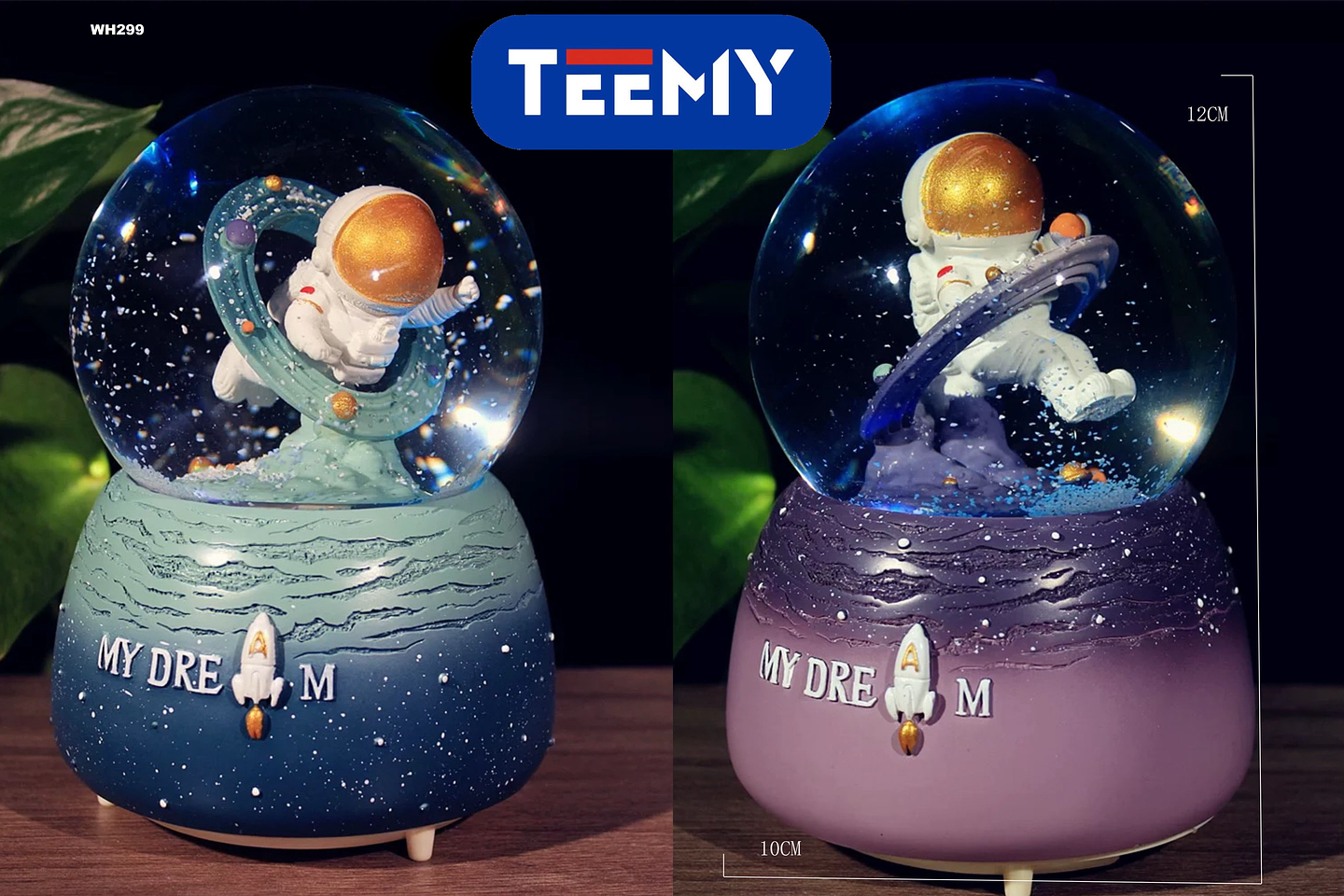 ESFERA DE NIEVE ASTRONAUTA,  PRECIO PUBLICADO ES AL POR MAYOR Y DEBEN SER 3 UNIDADES DEL MISMO  (WH299) 1