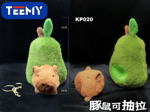 LLAVERO CAPYBARA PAQUETE 12 PIEZAS (KP020)