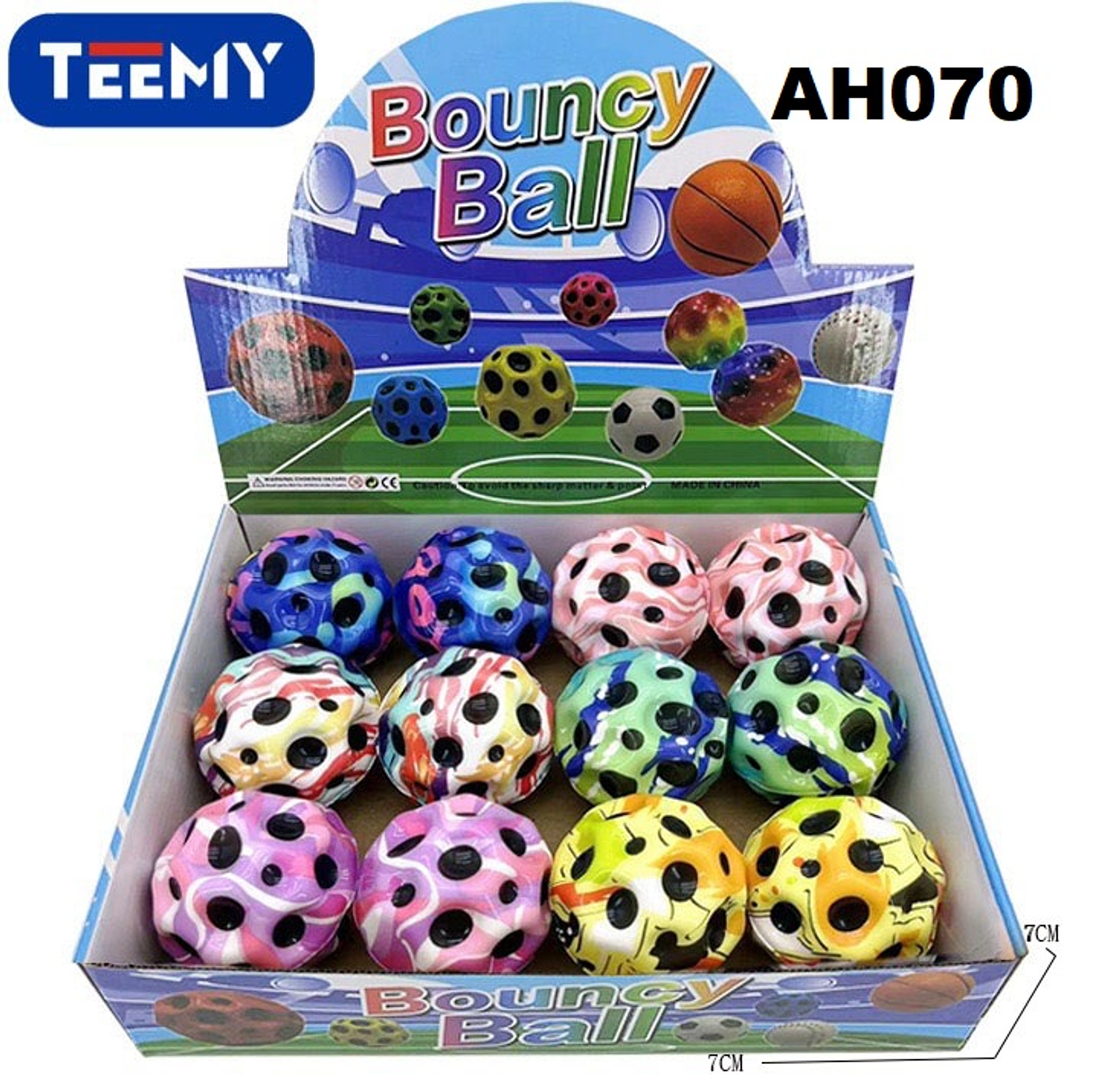 PELOTAS SENSORIALES PAQUETE 12 PIEZAS (AH070) 1