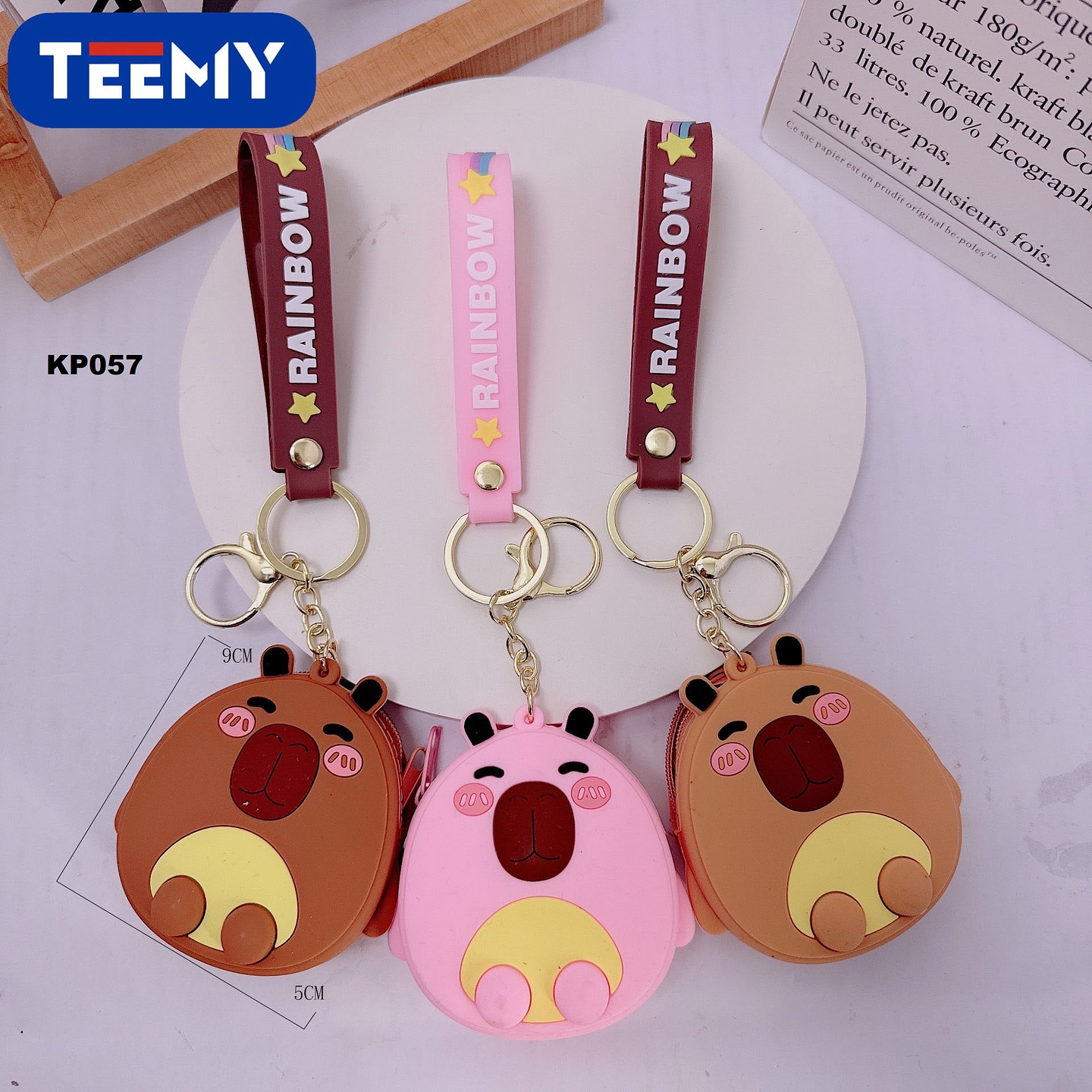 LLAVERO CAPYBARA PAQUETE 12 PIEZAS (KP057) 1