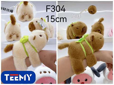 PULSERA CAPYBARA MUEVE LA COLA 15 CM  PAQUETE 20 PIEZAS  (F304)