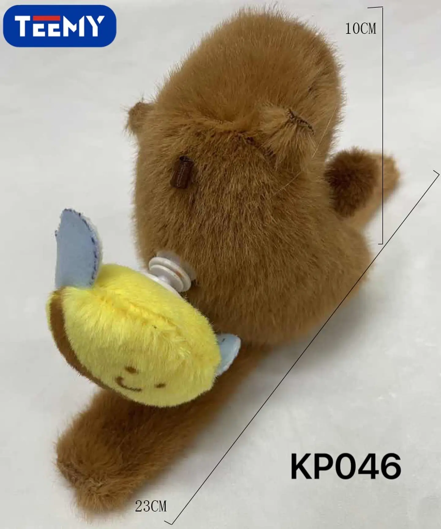 PULSERA PELUCHE CAPYBARA 10 CM  PAQUETE 12 PIEZAS (KP046) 1