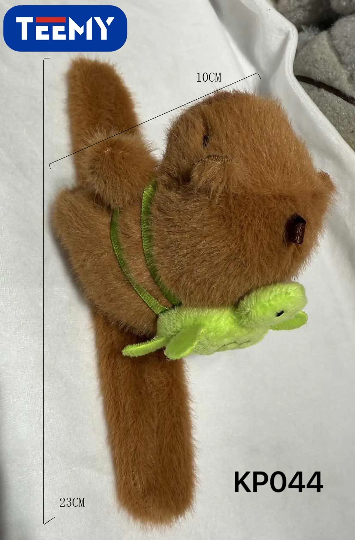 PULSERA PELUCHE  CAPYBARA 10 CM  PAQUETE 12 PIEZAS (KP044) 1