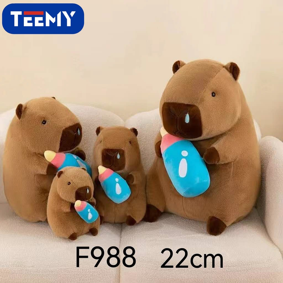 PELUCHE CAPYBARA 22 CM  , PRECIO PUBLICADO ES AL POR MAYOR Y DEBEN SER 3 UNIDADES DEL MISMO  (F988) 1