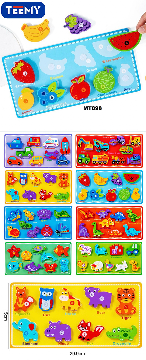 JUEGO DIDACTICO DE FIGURAS PAQUETE 10 PIEZAS (MT898)