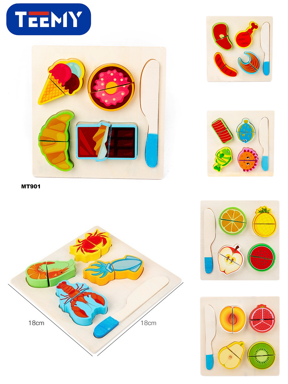 JUEGO DIDACTICO COMIDA, PRECIO PUBLICADO ES AL POR MAYOR Y DEBEN SER 3 UNIDADES DEL MISMO  (MT901) 1