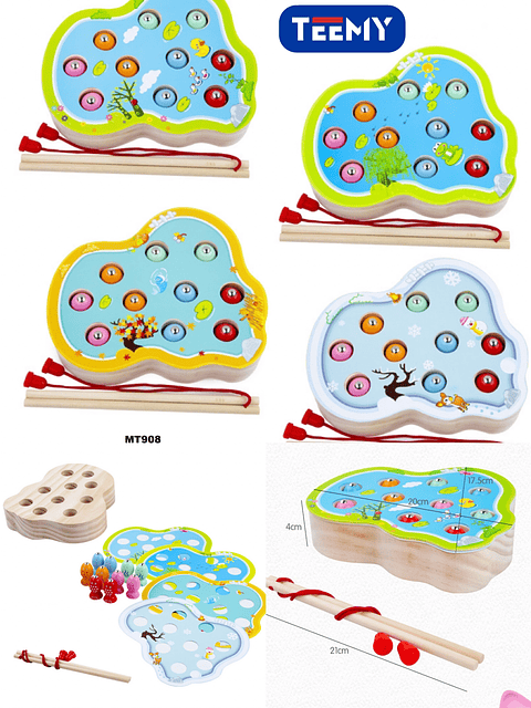 JUEGO DE PESCA , 3 DEL MISMO POR MAYOR  (MT908)