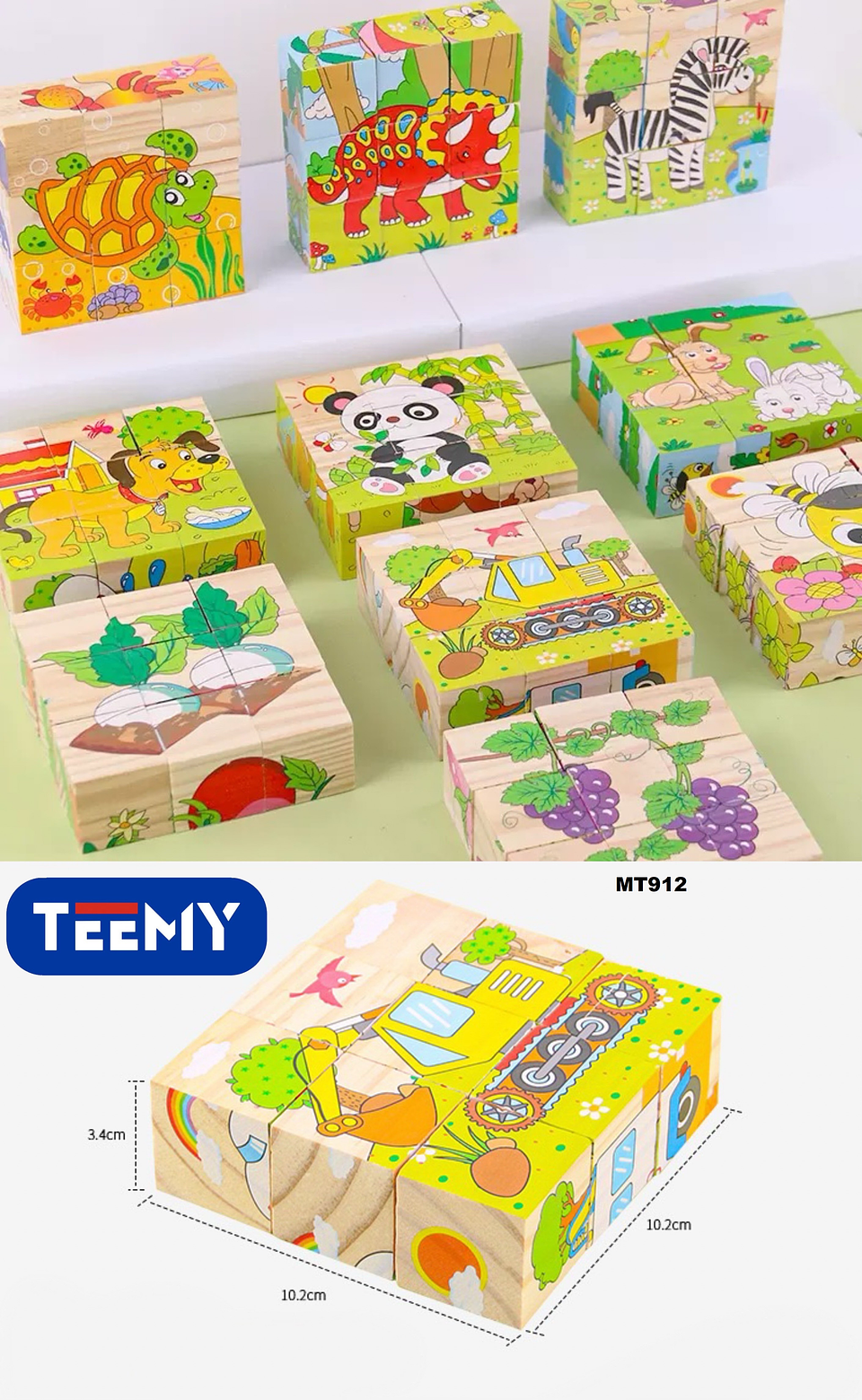 PUZZLE  DIDACTICO PAQUETE 8 PIEZAS (MT912) 1