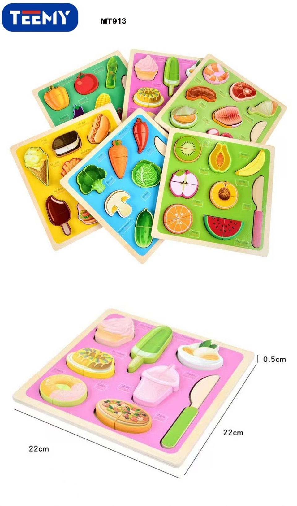 JUEGO DIDACTICO COMIDA, PRECIO PUBLICADO ES AL POR MAYOR Y DEBEN SER 3 UNIDADES DEL MISMO  (MT913) 1