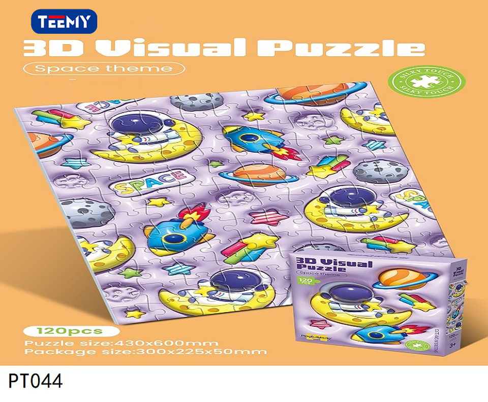 PUZZLE  INFANTIL 3D 120 PIEZAS, PRECIO PUBLICADO ES AL POR MAYOR Y DEBEN SER 3 UNIDADES DEL MISMO  (PT044) 1