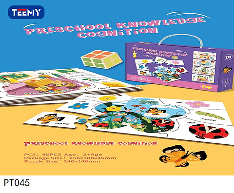 PUZZLE  INFANTIL 45 PIEZAS, 3 DEL MISMO POR MAYOR  (PT045)