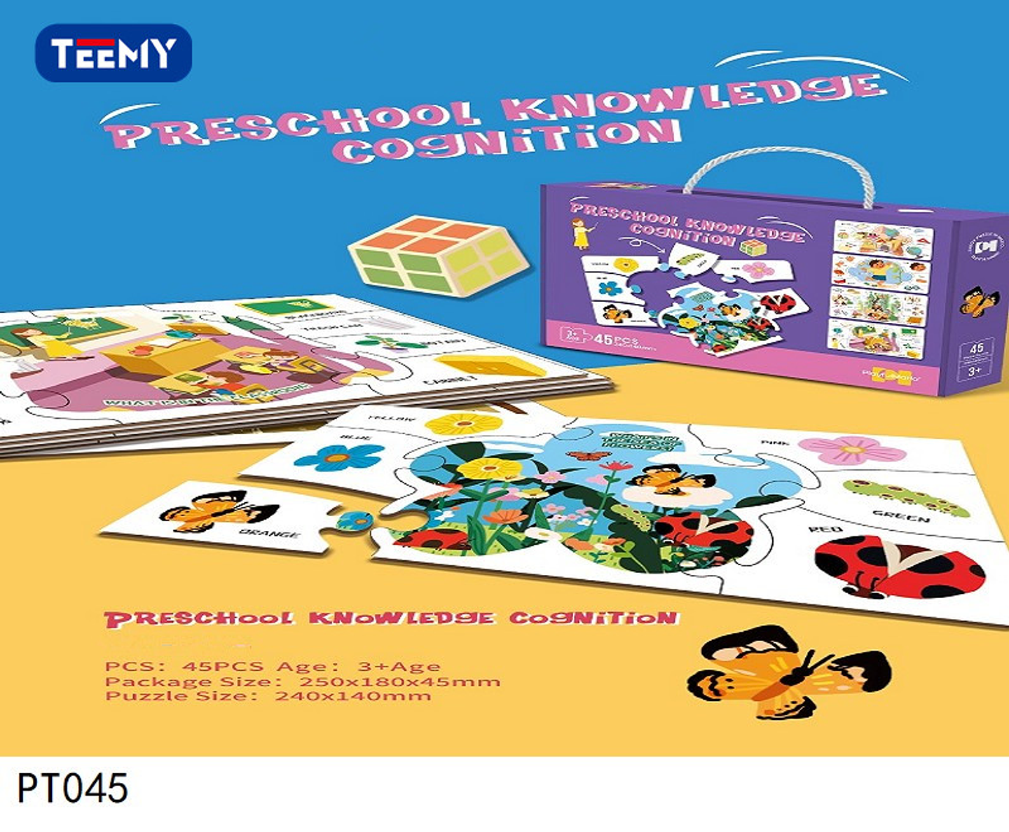 PUZZLE  INFANTIL 45 PIEZAS, PRECIO PUBLICADO ES AL POR MAYOR Y DEBEN SER 3 UNIDADES DEL MISMO  (PT045) 1
