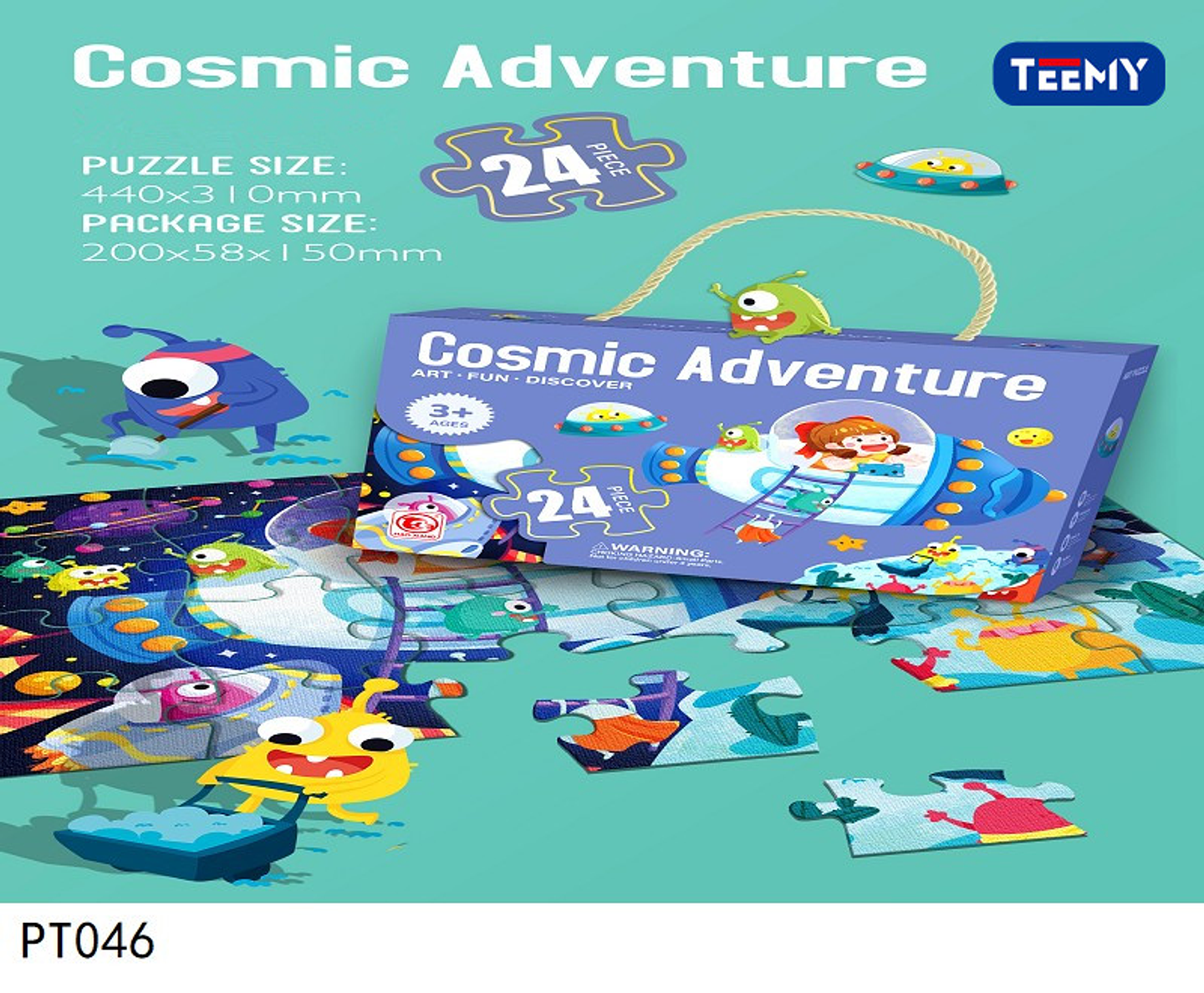 ROMPE CABEZAS INFANTIL 24 PIEZAS, PRECIO PUBLICADO ES AL POR MAYOR Y DEBEN SER 3 UNIDADES DEL MISMO  (PT046) 1